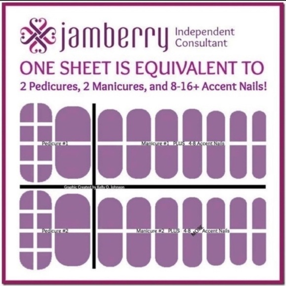 JAMBERRY Nail Wraps - Between The Lines - Picture 9 of 13